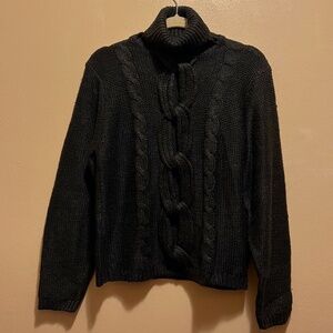 NWT Black Medium 100% wool Turtleneck sweater by Clothes by Revue